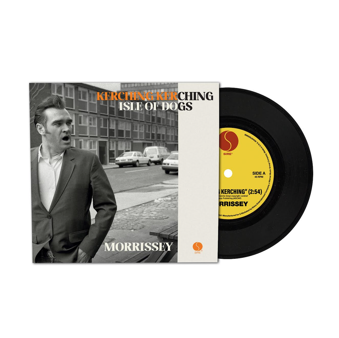 Morrissey 'Kerching Kerching / Isle of Dogs' 7"