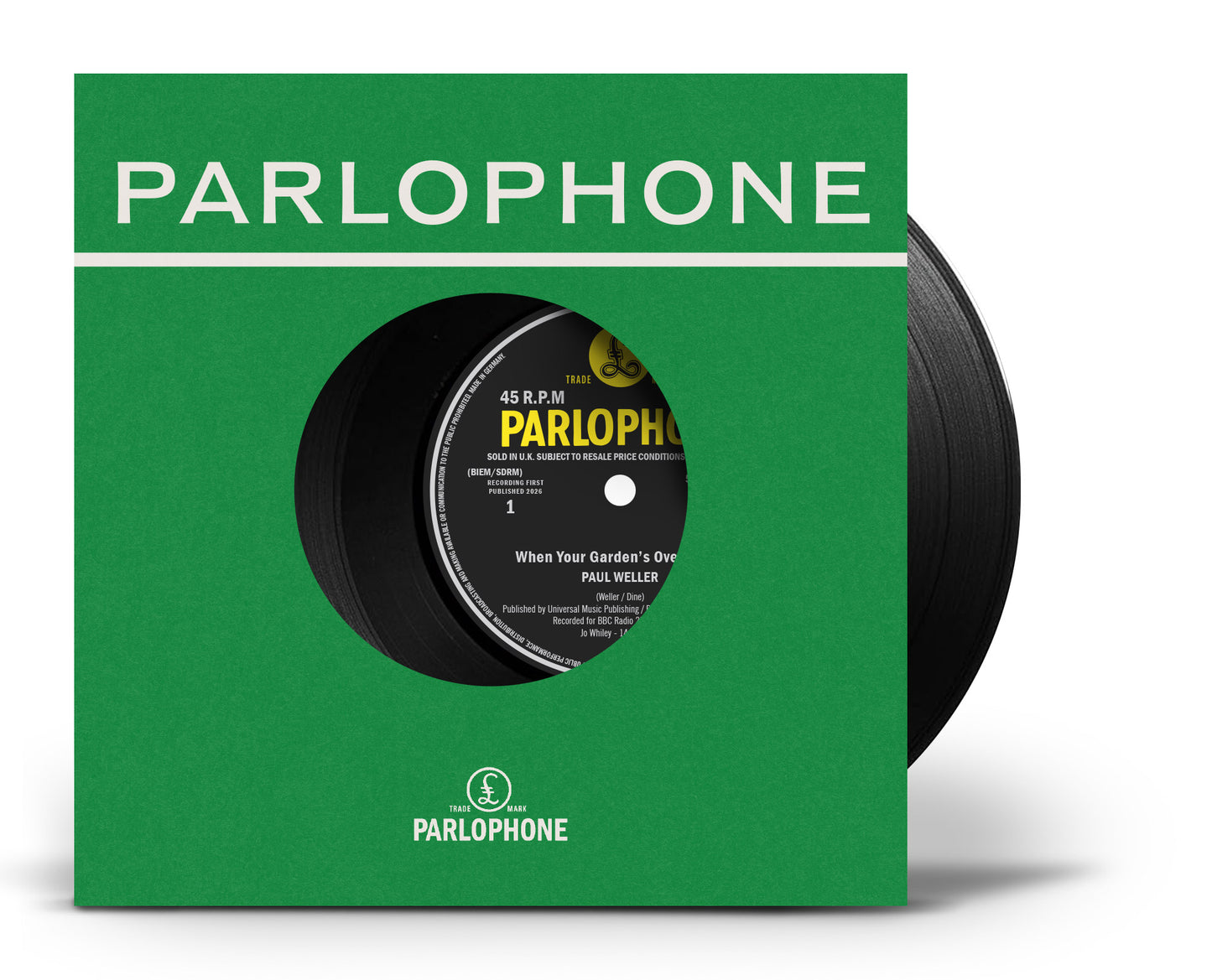 Paul Weller - When Your Garden's Overgrown (Live at the BBC / Boy About Town (Live At The BBC) 7"