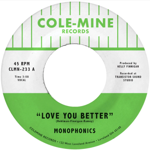 Monophonics and Kelly Finnigan 'Love You Better / The Shape Of My Teardrops' 7"