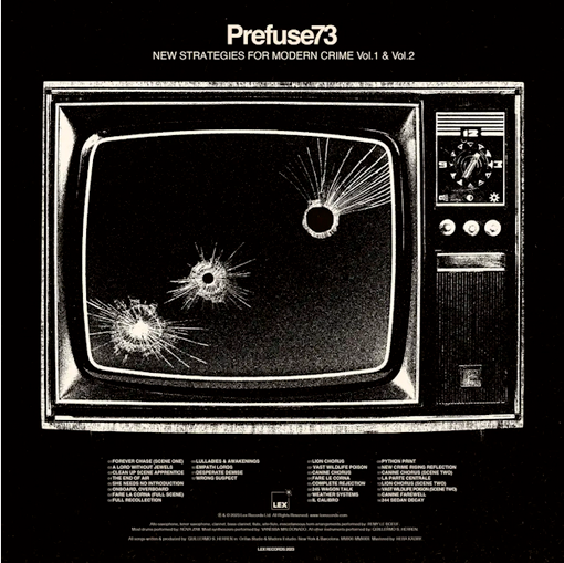 Prefuse 73 'New Strategies For Modern Crime Vol. 1 & 2' 2xLP