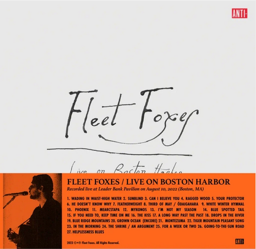 Fleet Foxes 'Live On Boston Harbor' 3xLP