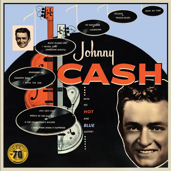 Johnny Cash 'With His Hot And Blue Guitar' LP